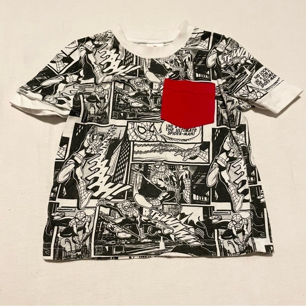 Spiderman Marvel Comic T-Shirt Kids Toddler 3T